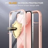 image:imageMiracase Glass iPhone 13 Pro Case 61 inch 2023 Upgrade FullBody Clear Bumper Case with Builtin 9H Tempered Glass Screen Protector for iPhone 13 Pro Pink