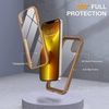 image:imageMiracase Glass iPhone 13 Pro Case 61 inch 2023 Upgrade FullBody Clear Bumper Case with Builtin 9H Tempered Glass Screen Protector for iPhone 13 ProChocolate