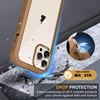 image:imageMiracase Glass iPhone 13 Pro Case 61 inch 2023 Upgrade FullBody Clear Bumper Case with Builtin 9H Tempered Glass Screen Protector for iPhone 13 ProChocolate
