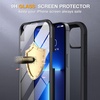 image:imageMiracase Glass iPhone 13 Pro Case 61 inch 2023 Upgrade FullBody Clear Bumper Case with Builtin 9H Tempered Glass Screen Protector for iPhone 13 ProMatte Black