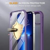 image:imageMiracase Glass iPhone 13 Pro Case 61 inch 2023 Upgrade FullBody Clear Bumper Case with Builtin 9H Tempered Glass Screen Protector for iPhone 13 ProPurple