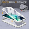 image:imageMiracase Glass iPhone 13 Pro Case 61 inch 2023 Upgrade FullBody Clear Bumper Case with Builtin 9H Tempered Glass Screen Protector for iPhone 13 ProWhite