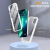 image:imageMiracase Glass iPhone 13 Pro Case 61 inch 2023 Upgrade FullBody Clear Bumper Case with Builtin 9H Tempered Glass Screen Protector for iPhone 13 ProWhite