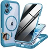image:imageMiracase for iPhone 15 Pro Case 61with Private Screen ProtectorBlackBlue