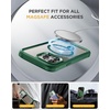 image:imageMiracase for iPhone 15 Pro Case 61with Private Screen ProtectorBlackDark Green