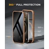 image:imageMiracase for iPhone 15 Pro Case 61with Private Screen ProtectorBlackDesert Brown