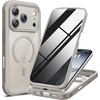 image:imageMiracase for iPhone 15 Pro Case 61with Private Screen ProtectorBlackNatural Titanium