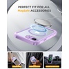 image:imageMiracase for iPhone 15 Pro Case 61with Private Screen ProtectorBlackPruple