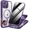 image:imageMiracase for iPhone 15 Pro Case 61with Private Screen ProtectorBlackPurple