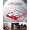 image:imageMiracase for iPhone 15 Pro Case 61with Private Screen ProtectorBlackRed