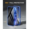 image:imageMiracase for iPhone 15 Pro Case 61with Private Screen ProtectorBlackSea Blue