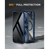 image:imageMiracase for iPhone 15 Pro Case 61with Private Screen ProtectorBlackStorm Blue