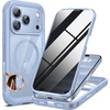 image:imageMiracase for iPhone 17e amp 16e Case with Builtin Private Screen Protector Magnetic with MagSafe FullBody Phone Cover Military Drop Proof 17 E 16 E Bumper 61 inch GreenBlue