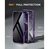 image:imageMiracase for iPhone 17e amp 16e Case with Builtin Private Screen Protector Magnetic with MagSafe FullBody Phone Cover Military Drop Proof 17 E 16 E Bumper 61 inch GreenPurple