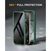 image:imageMiracase for iPhone 17e amp 16e Case with Builtin Private Screen Protector Magnetic with MagSafe FullBody Phone Cover Military Drop Proof 17 E 16 E Bumper 61 inch GreenDark Green