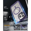 image:imageMiracase for iPhone 17e amp 16e Case with Builtin Private Screen Protector Magnetic with MagSafe FullBody Phone Cover Military Drop Proof 17 E 16 E Bumper 61 inch GreenPurple