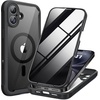 image:imageMiracase for iPhone 17e amp 16e Case with Builtin Private Screen Protector Magnetic with MagSafe FullBody Phone Cover Military Drop Proof 17 E 16 E Bumper 61 inch GreenBlack