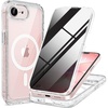 image:imageMiracase for iPhone 15 Pro Case 61with Private Screen ProtectorBlackClear Glitter