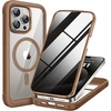 image:imageMiracase for iPhone 17e amp 16e Case with Builtin Private Screen Protector Magnetic with MagSafe FullBody Phone Cover Military Drop Proof 17 E 16 E Bumper 61 inch GreenDesert Brown