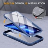 image:imagemiracase Glass iPhone 13 Pro Case 61 inch 2023 Upgrade FullBody Clear Bumper Case with Builtin 9H Tempered Glass Screen Protector for iPhone 13 Pro Dark Blue