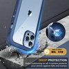 image:imagemiracase Glass iPhone 13 Pro Case 61 inch 2023 Upgrade FullBody Clear Bumper Case with Builtin 9H Tempered Glass Screen Protector for iPhone 13 Pro Dark Blue