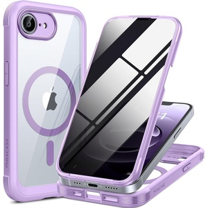 image:imageMiracase for iPhone 17e amp 16e Case with Builtin Private Screen Protector Magnetic with MagSafe FullBody Phone Cover Military Drop Proof 17 E 16 E Bumper 61 inch GreenPruple