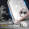 image:imageMiracase Glass Series Designed for iPhone 14 Case 61 inch 2023 Upgrade FullBody Clear Bumper Case with Builtin 9H Tempered Glass Screen Protector and Camera Lens ProtectorCrystal Pink