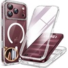 image:imageMiracase for iPhone 14 CaseFullBody Bumper ampScreen ProtectorStorm BlueClear Glitter