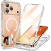 image:imageMiracase for iPhone 14 CaseFullBody Bumper ampScreen ProtectorStorm BlueClear Glitter