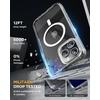 image:imageMiracase for iPhone 14 CaseFullBody Bumper ampScreen ProtectorStorm BlueMagnetic Clear Glitter