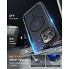 image:imageMiracase for iPhone 14 CaseFullBody Bumper ampScreen ProtectorStorm BlueMagnetic Matte Black