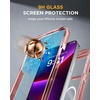 image:imageMiracase for iPhone SE Phone Case 3rd2nd Generation 2022 2020 FullBody with Builtin Glass Screen Protector Heavy Duty 360 Protective Shockproof Bumper Cover for iPhone 8SE BlackMagnetic Clear Pink