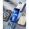 image:imageMiracase for iPhone SE Phone Case 3rd2nd Generation 2022 2020 FullBody with Builtin Glass Screen Protector Heavy Duty 360 Protective Shockproof Bumper Cover for iPhone 8SE BlackMagnetic Clear Blue