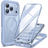 image:imageMiracase for iPhone SE Phone Case 3rd2nd Generation 2022 2020 FullBody with Builtin Glass Screen Protector Heavy Duty 360 Protective Shockproof Bumper Cover for iPhone 8SE BlackBlue