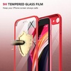 image:imageMiracase for iPhone SE Phone Case 3rd2nd Generation 2022 2020 FullBody with Builtin Glass Screen Protector Heavy Duty 360 Protective Shockproof Bumper Cover for iPhone 8SE BlackRed