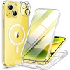 image:imageMiracase 2023 New Magnetic for iPhone 14 Case for iPhone 13 CaseCompatible with Magsafe Dust Defender FullBody Clear Bumper Case with Builtin 9H Tempered Glass Screen Protector BAMag Clear