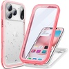 image:imageMiracase Glass Series Designed for iPhone 14 Case 61 inch 2023 Upgrade FullBody Clear Bumper Case with Builtin 9H Tempered Glass Screen Protector and Camera Lens ProtectorCrystal Pink
