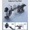 image:imageMiracase Latest Upgrade for MagSafe Car Mount 33LBS Strong Suction amp 2200gf Magnetic Small Phone Holders for Your Car Dashboard 360 Adjustable Car Phone Holder Mount for iPhone Garmin GPSDeep Black