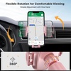 image:imageMiracase Latest Upgrade for MagSafe Car Mount 33LBS Strong Suction amp 2200gf Magnetic Small Phone Holders for Your Car Dashboard 360 Adjustable Car Phone Holder Mount for iPhone Garmin GPSPink