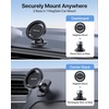 image:imageMiracase Latest Upgrade for MagSafe Car Mount 33LBS Strong Suction amp 2200gf Magnetic Small Phone Holders for Your Car Dashboard 360 Adjustable Car Phone Holder Mount for iPhone Garmin GPSGraphite