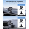 image:imageMiracase Latest Upgrade for MagSafe Car Mount 33LBS Strong Suction amp 2200gf Magnetic Small Phone Holders for Your Car Dashboard 360 Adjustable Car Phone Holder Mount for iPhone Garmin GPSGlossy Black