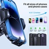image:imageMiracase Phone Holders for Your Car Thick Case amp Heavy Phone Friendly Universal Cell Phone Car Mount 3in1 Phone Mount for Car Dashboard Windshield Air Vent Fit for All SmartphonesBlack