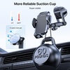 image:imageMiracase Phone Holders for Your Car Thick Case amp Heavy Phone Friendly Universal Cell Phone Car Mount 3in1 Phone Mount for Car Dashboard Windshield Air Vent Fit for All SmartphonesBlack