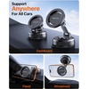 image:imageMiracase for MagSafe Car Mount3800gf Strong Magnet amp 90LBS Suction BaseMagnetic Phone Holders for Your Car 360 Adjustable Dashamp Windshield Wall Mount with Adhesive Suction Cup for All SmartphonesCarbon Black
