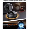 image:imageMiracase for MagSafe Car Mount3800gf Strong Magnet amp 90LBS Suction BaseMagnetic Phone Holders for Your Car 360 Adjustable Dashamp Windshield Wall Mount with Adhesive Suction Cup for All SmartphonesStriped Black