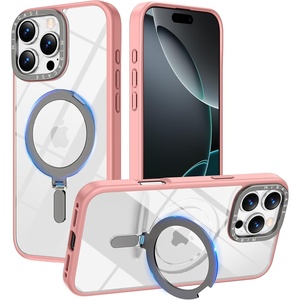 image:imageMiracase 2024 Magnetic for iPhone 16 Pro Max Case with Stand 69 Compatible with MagSafe Shockproof Phone Case for iPhone 16 ProMax with Flexible amp Reliable Builtin Kickstand Light PinkLight Pink