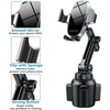 image:imageMiracase Cup Phone Holder for Car Upgraded Version Adjustable Long Neck Car Cup Holder Phone Mount Cradle Friendly Compatible with iPhone Samsung Google and All Smartphones RedSilver