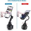 image:imageMiracase Cup Phone Holder for Car Upgraded Version Adjustable Long Neck Car Cup Holder Phone Mount Cradle Friendly Compatible with iPhone Samsung Google and All Smartphones RedSilver