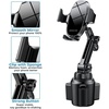 image:imageMiracase Cup Phone Holder for Car Upgraded Version Adjustable Long Neck Car Cup Holder Phone Mount Cradle Friendly Compatible with iPhone Samsung Google and All Smartphones RedBegonia Red