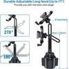 image:imageMiracase Cup Phone Holder for Car Upgraded Version Adjustable Long Neck Car Cup Holder Phone Mount Cradle Friendly Compatible with iPhone Samsung Google and All Smartphones RedBlack